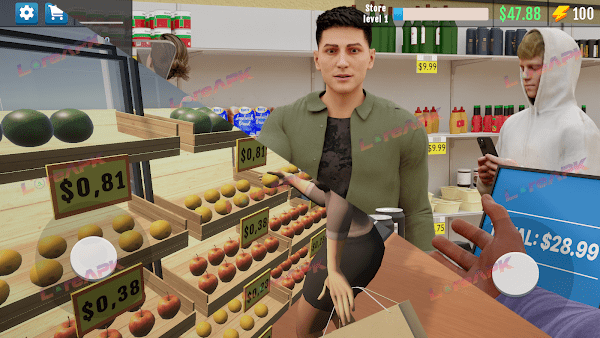 supermarket manager simulator mod apk download loreapk