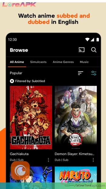 crunchyroll apk android